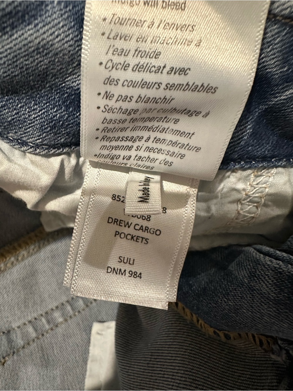 PAIGE Drew Cargo jeans in suli Blue Denim Jeans  EUC - Picture 8 of 8